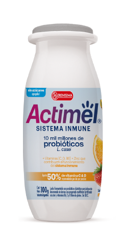 Actimel sin azúcares agregados sabor multifruta 100 gramos
